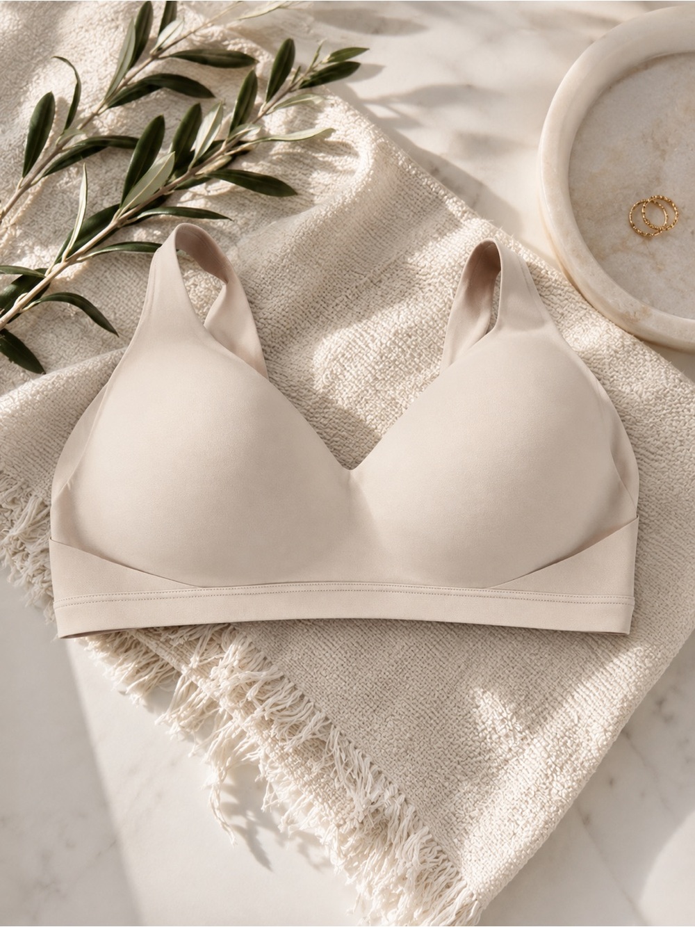 Warner's Cream Seamless Wireless Soft-Cup Bra